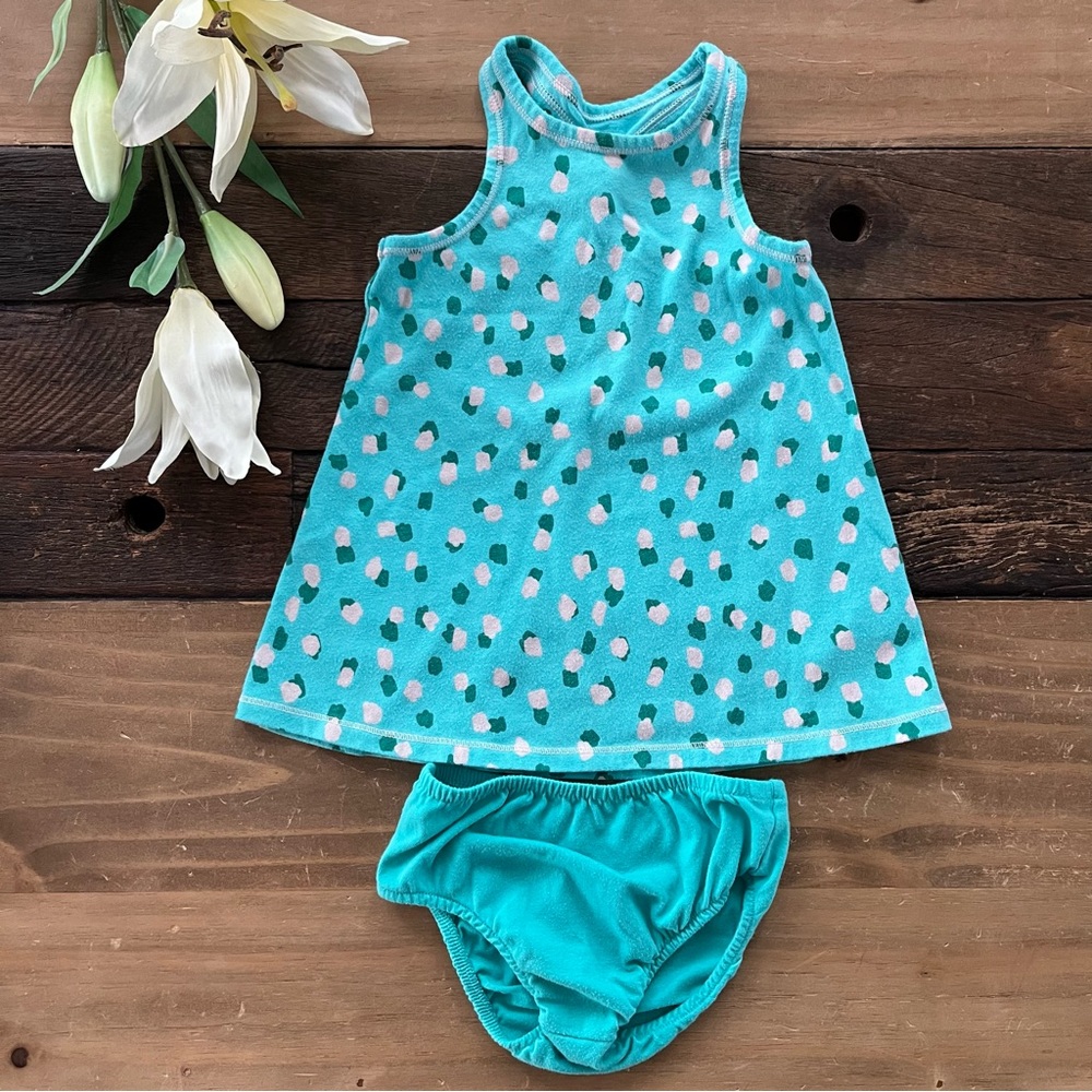 💚 Cat & Jack baby tunic + bloomer set